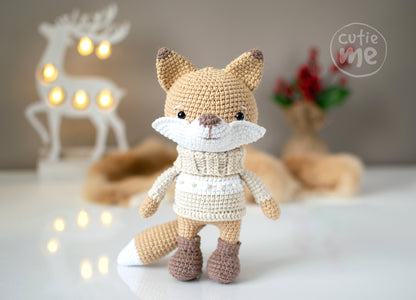 Fox Wook amigurumi crochet toy pattern pdf