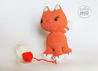 Mia the Cat amigurumi crochet toy pattern pdf