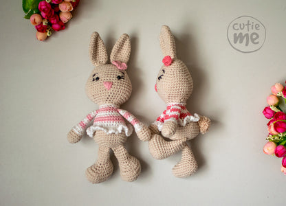 Lilou the Bunny amigurumi crochet toy pattern pdf