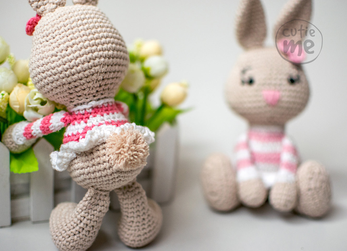 Lilou the Bunny amigurumi crochet toy pattern pdf