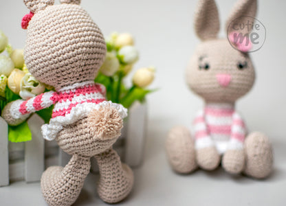 Lilou the Bunny amigurumi crochet toy pattern pdf