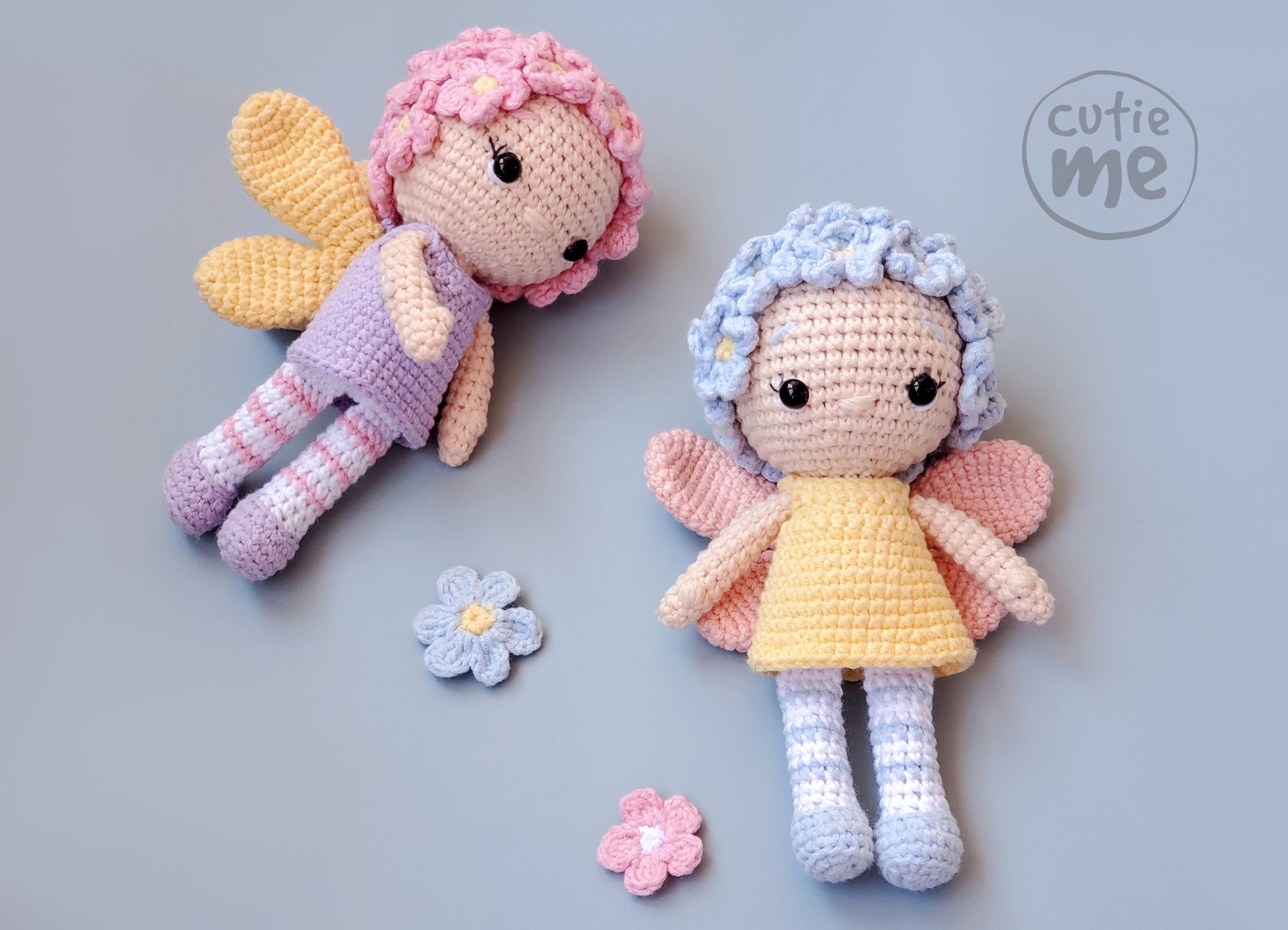 Fleur the Fairy amigurumi crochet toy pattern pdf