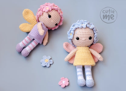 Fleur the Fairy amigurumi crochet toy pattern pdf