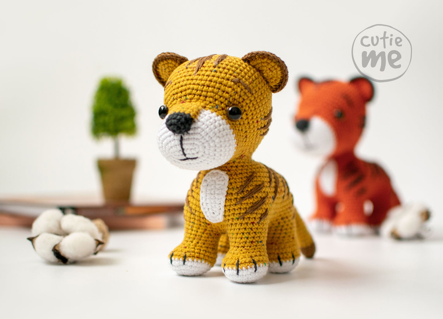 Rocky The Tiger amigurumi crochet toy pattern pdf