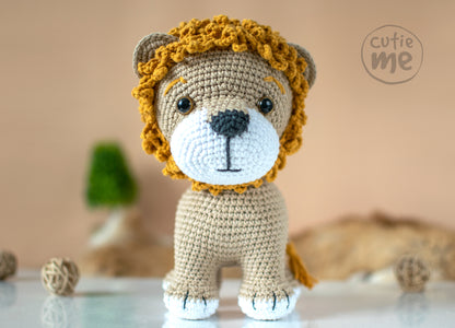 Myron The Lion amigurumi crochet toy pattern pdf