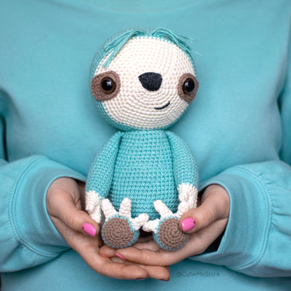 Sam the Sloth amigurumi crochet toy pattern pdf