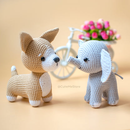 Dumbo the Elephant amigurumi crochet toy pattern pdf