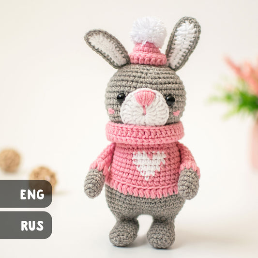 Lapi the Bunny amigurumi crochet toy pattern pdf