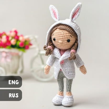 Bonnie the Doll amigurumi crochet toy pattern pdf