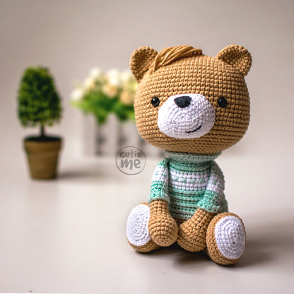 Andy the Bear amigurumi crochet toy pattern pdf