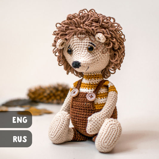 Bob the Hedgehog amigurumi crochet toy pattern pdf