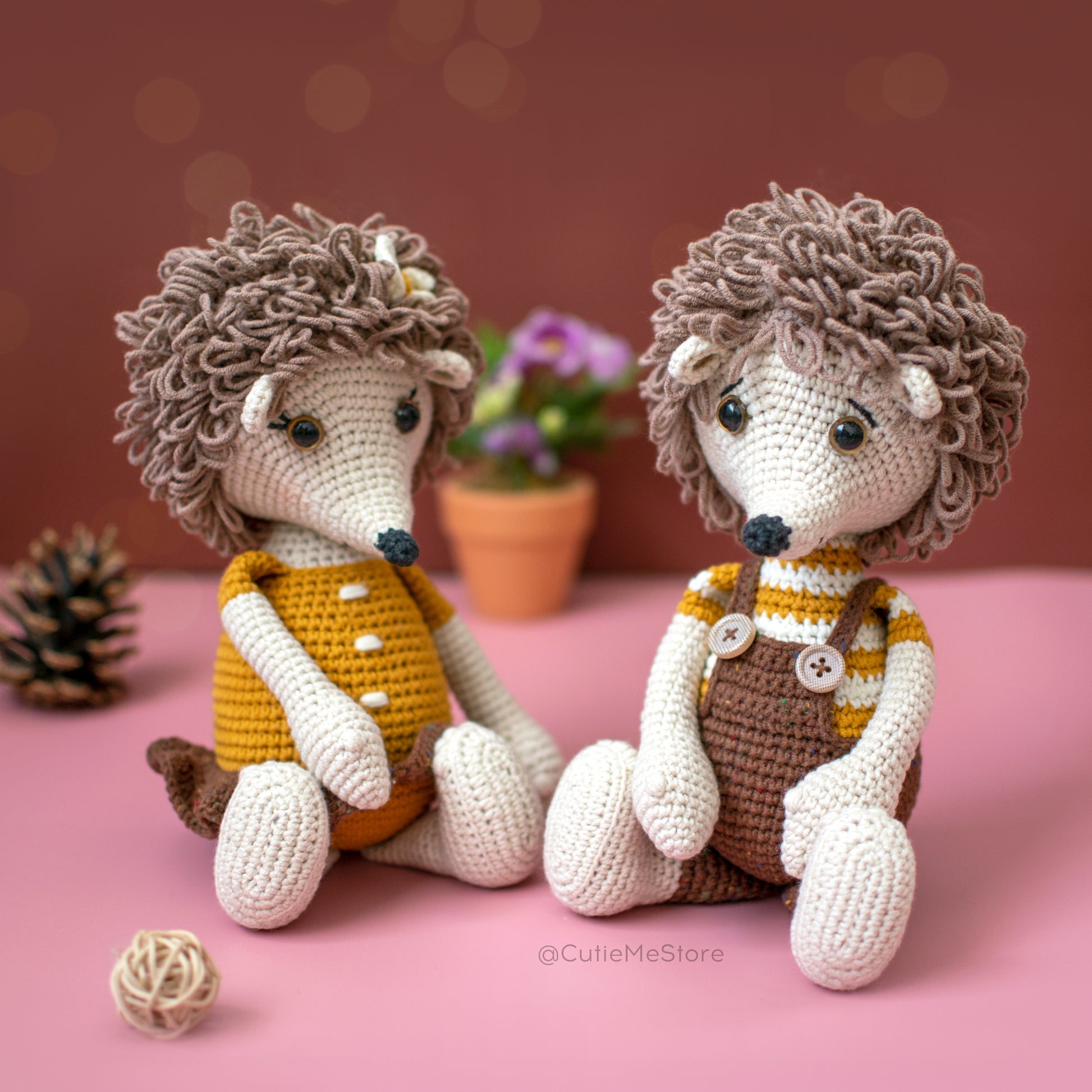 Lola the Hedgehog amigurumi crochet toy pattern pdf