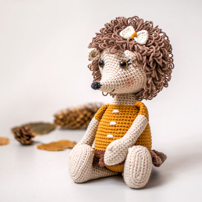 Lola the Hedgehog amigurumi crochet toy pattern pdf