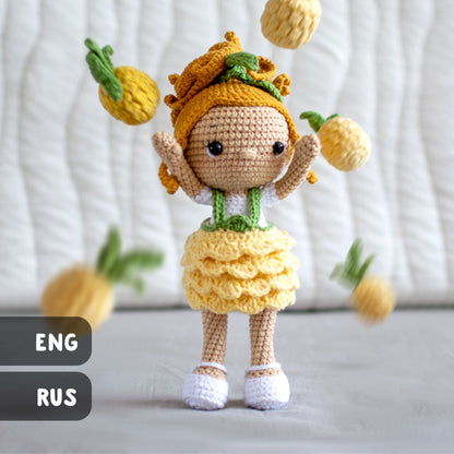 Penny the Doll amigurumi crochet toy pattern pdf