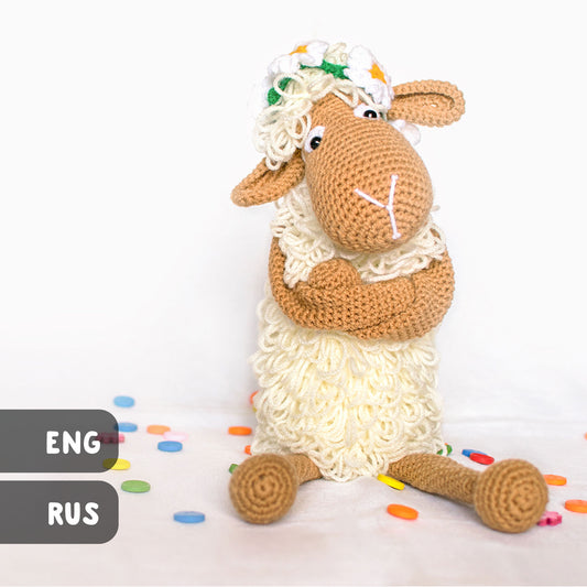 Mirosya the Sheep amigurumi crochet toy pattern pdf