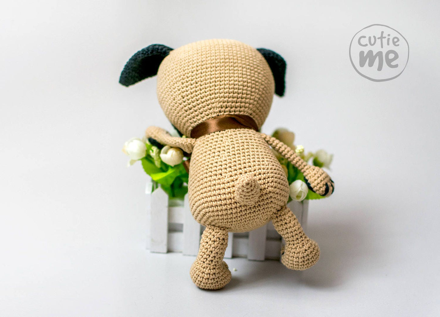 Garik the Pug amigurumi crochet toy pattern pdf