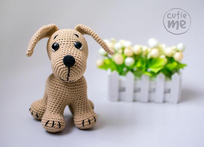 The little dog Avka amigurumi crochet toy pattern pdf