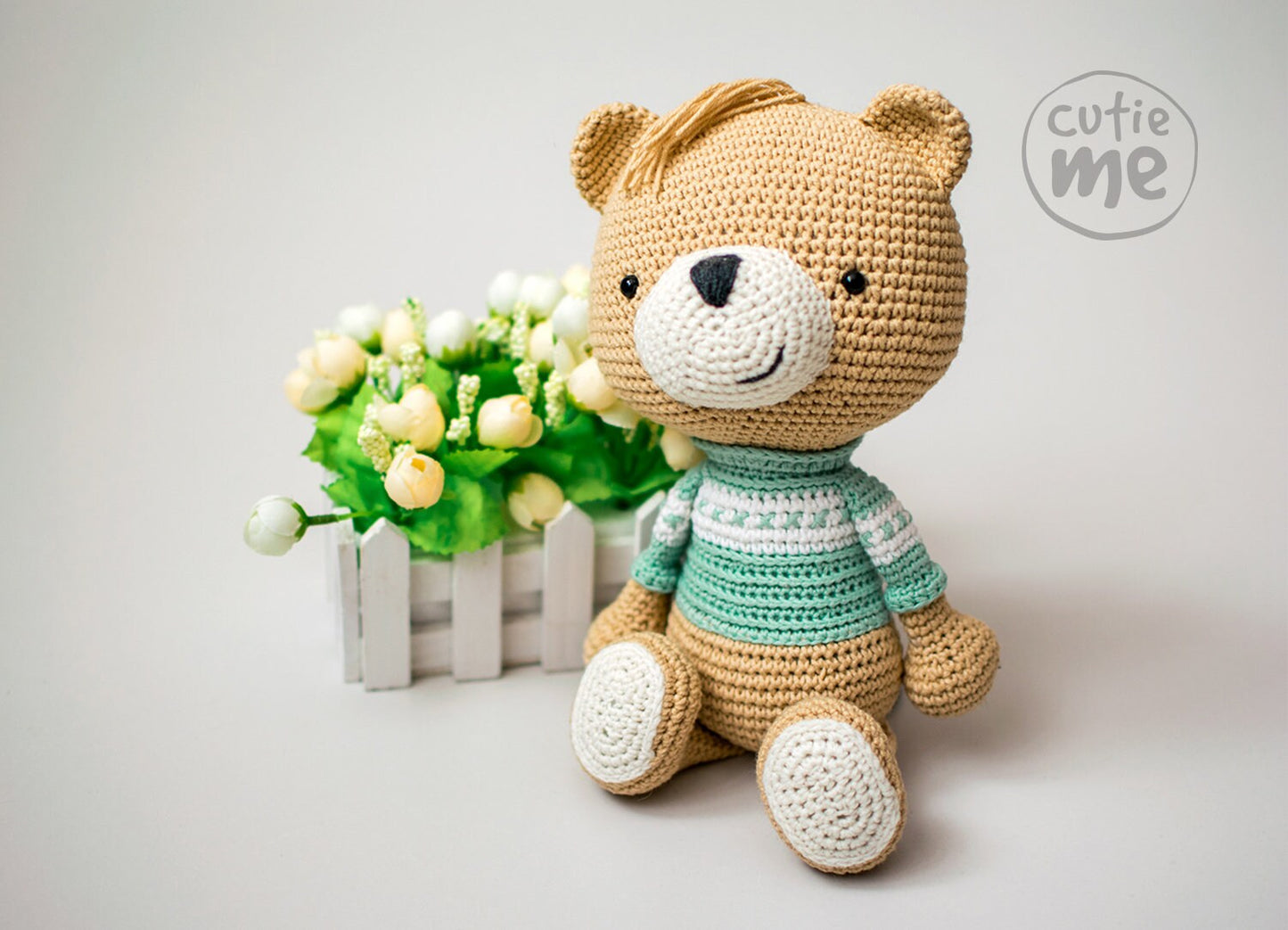 Andy the Bear amigurumi crochet toy pattern pdf