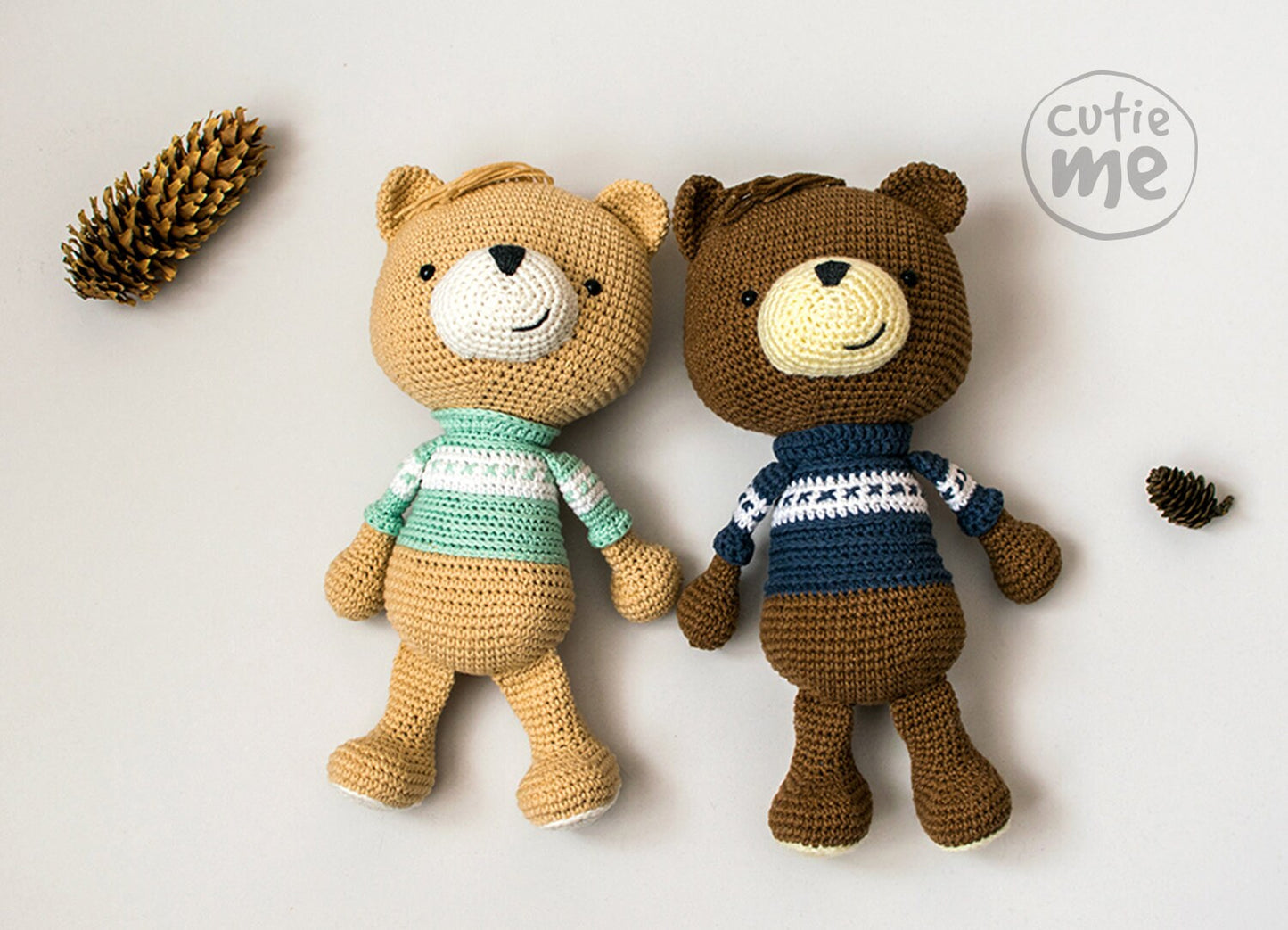 Andy the Bear amigurumi crochet toy pattern pdf