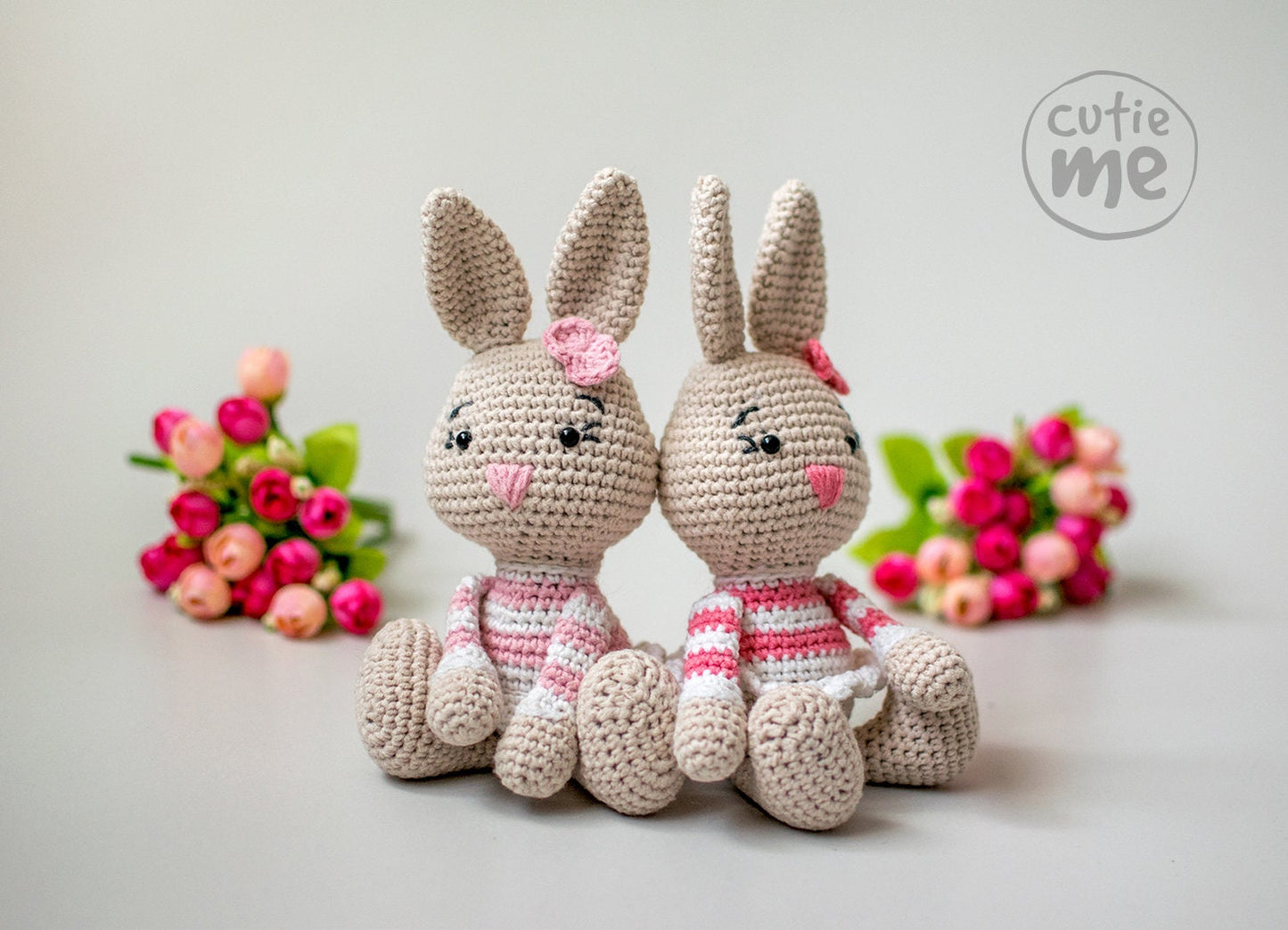 Lilou the Bunny amigurumi crochet toy pattern pdf