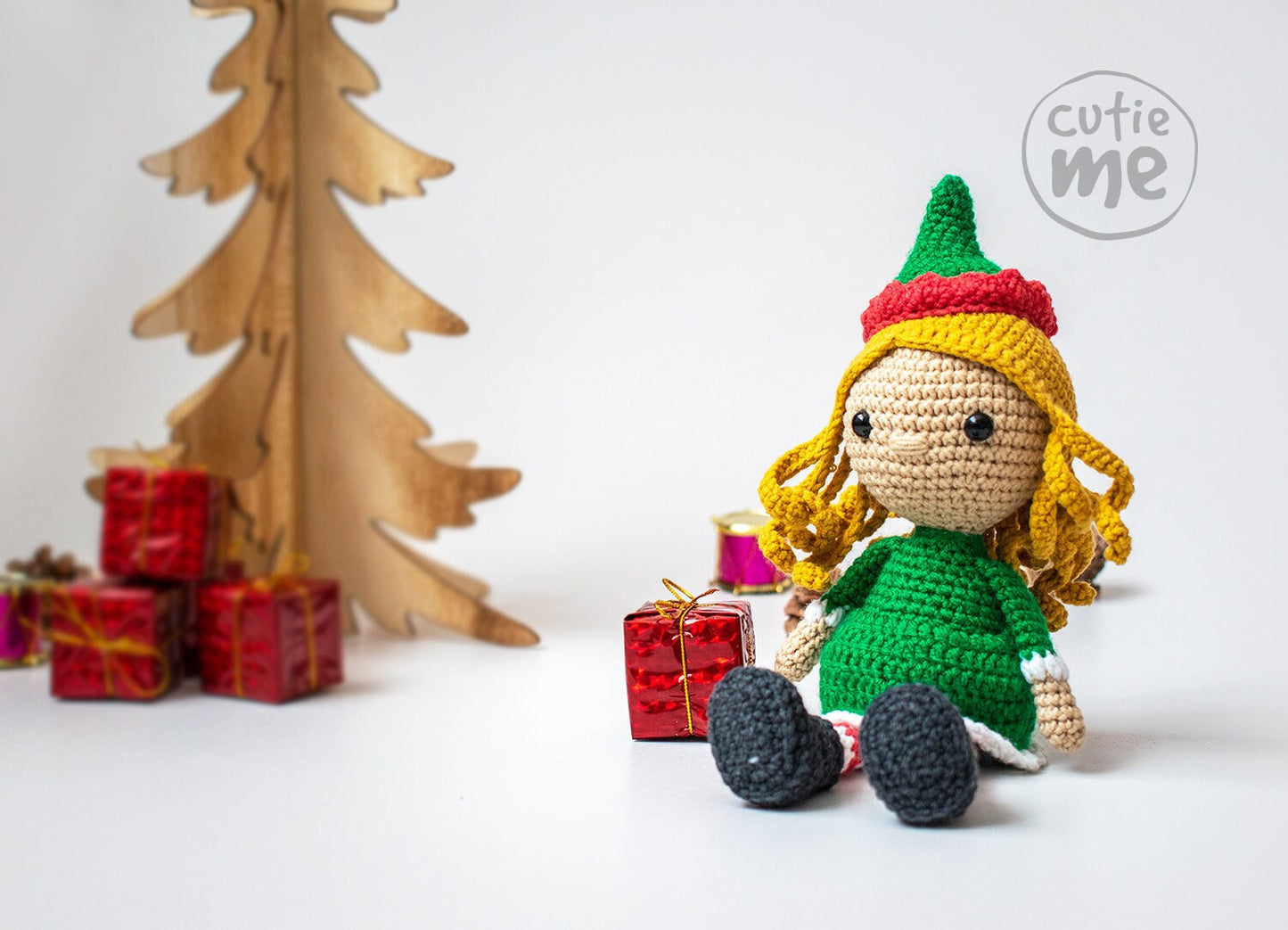 Christmas Elf and Angel amigurumi crochet toy pattern pdf