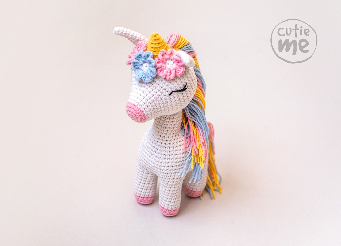 Lucy the Unicorn amigurumi crochet toy pattern pdf