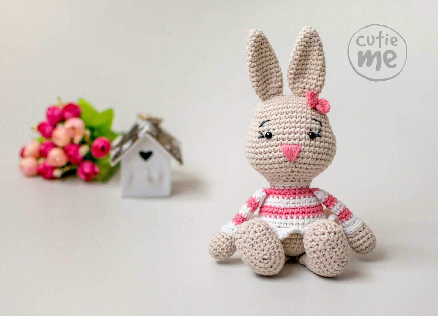 Lilou the Bunny amigurumi crochet toy pattern pdf