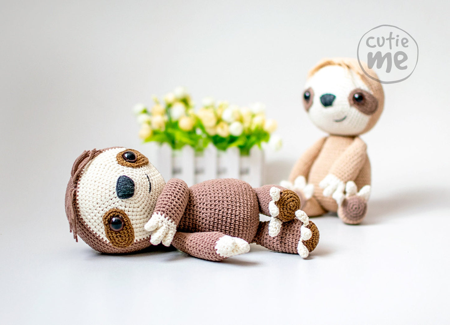 Sam the Sloth amigurumi crochet toy pattern pdf