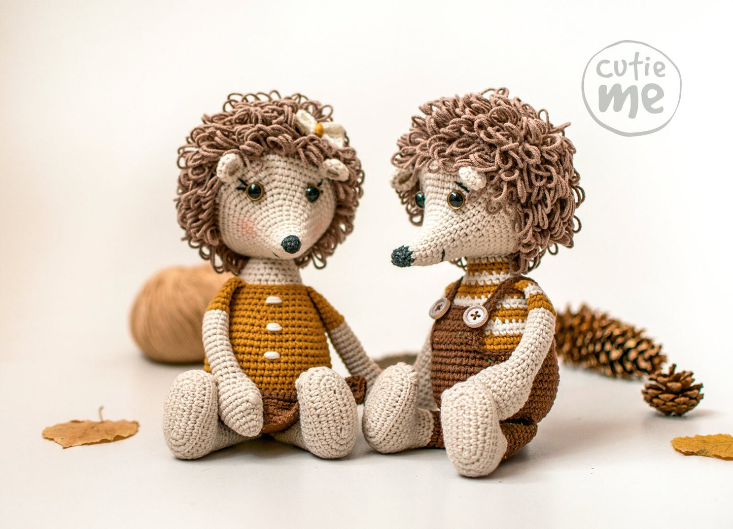 Bob & Lola the Hedgehogs amigurumi crochet toy pattern pdf