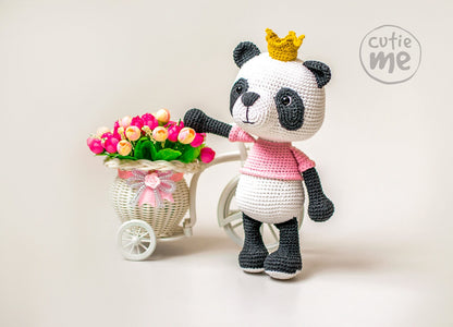 Susie the Panda amigurumi crochet toy pattern pdf