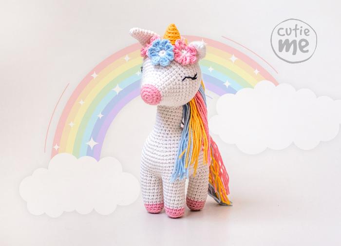 Lucy the Unicorn amigurumi crochet toy pattern pdf