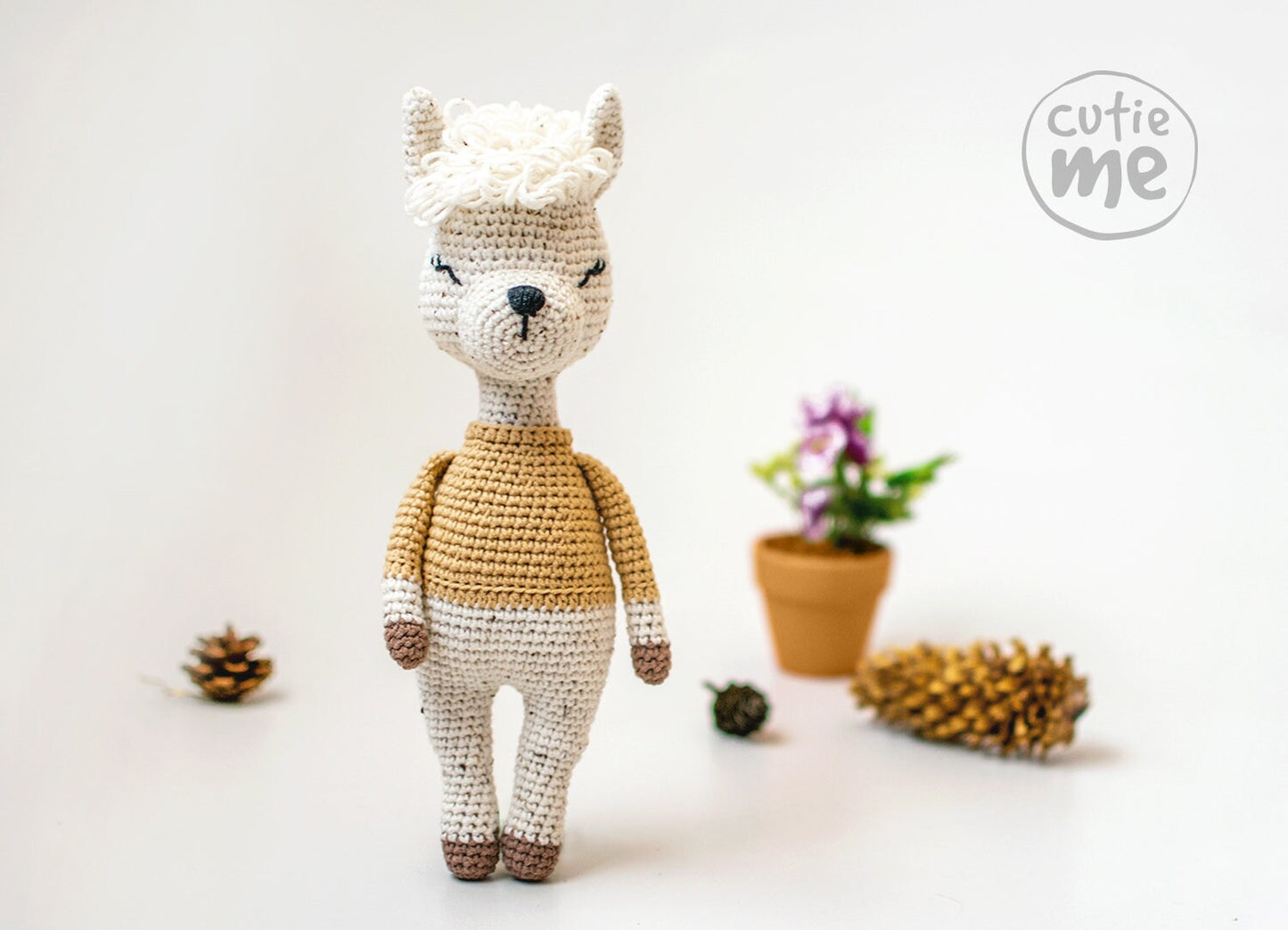 Sofie the Llama amigurumi crochet toy pattern pdf