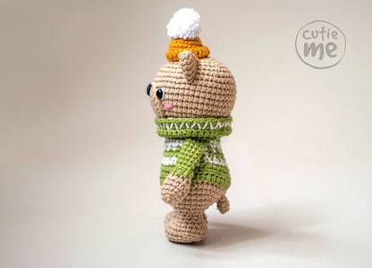 Ben the Bear amigurumi crochet toy pattern pdf