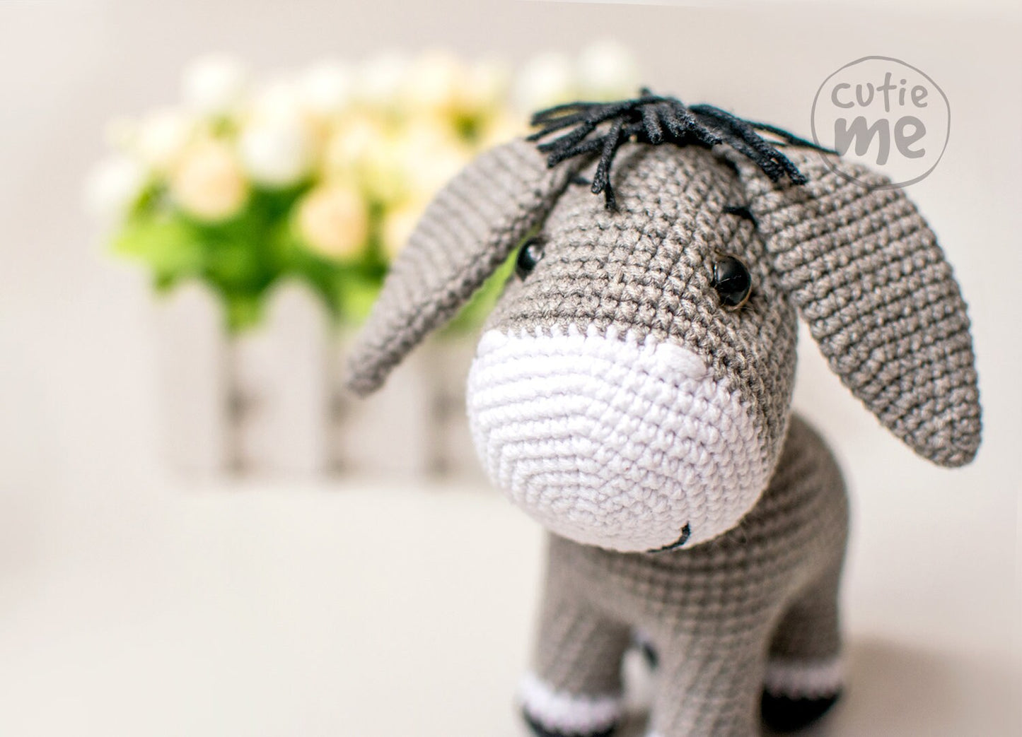 The little donkey Danny amigurumi crochet toy pattern pdf