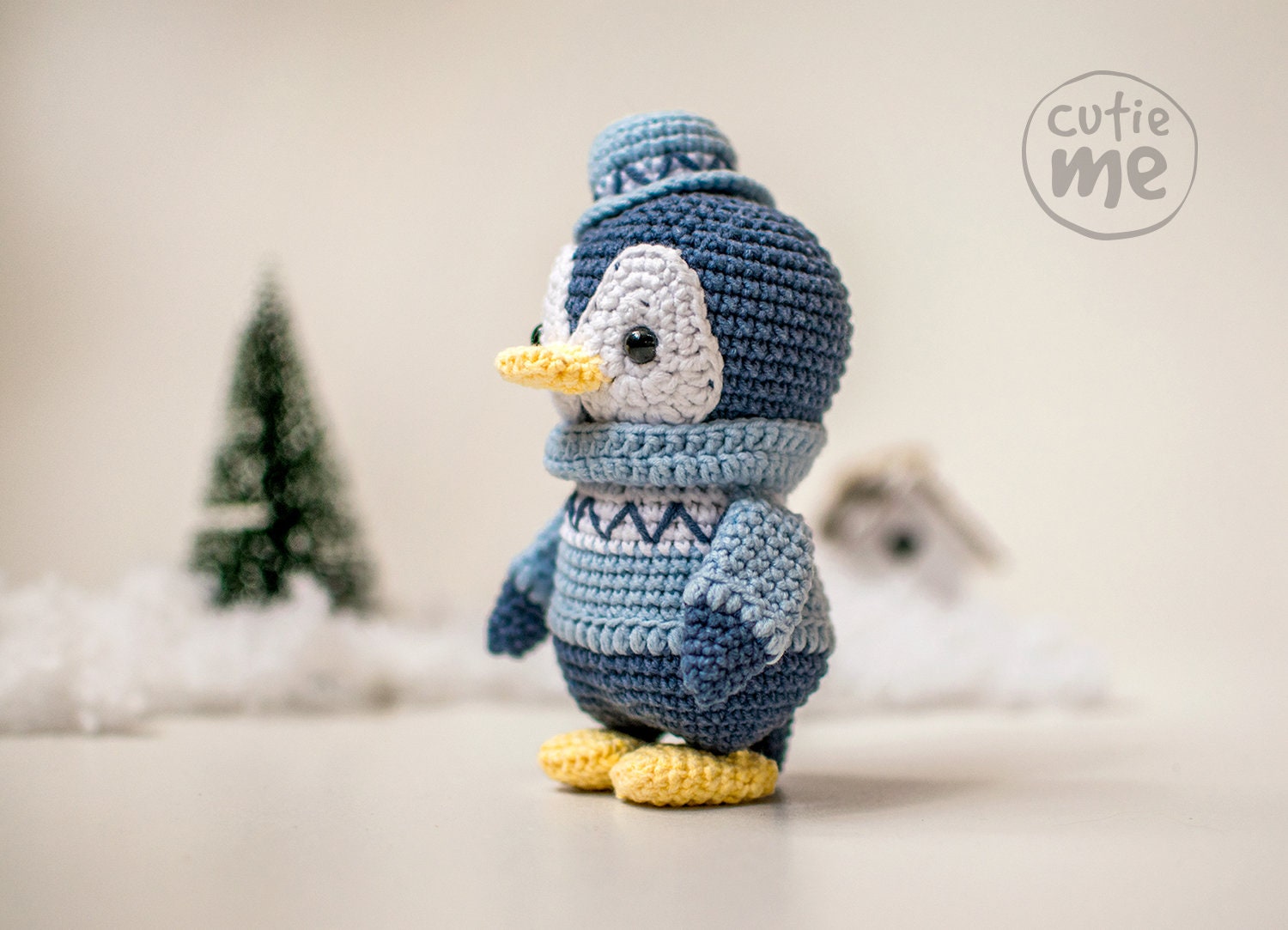 Joe the Penguin amigurumi crochet toy pattern pdf