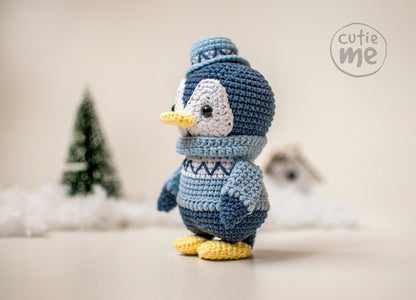 Joe the Penguin amigurumi crochet toy pattern pdf