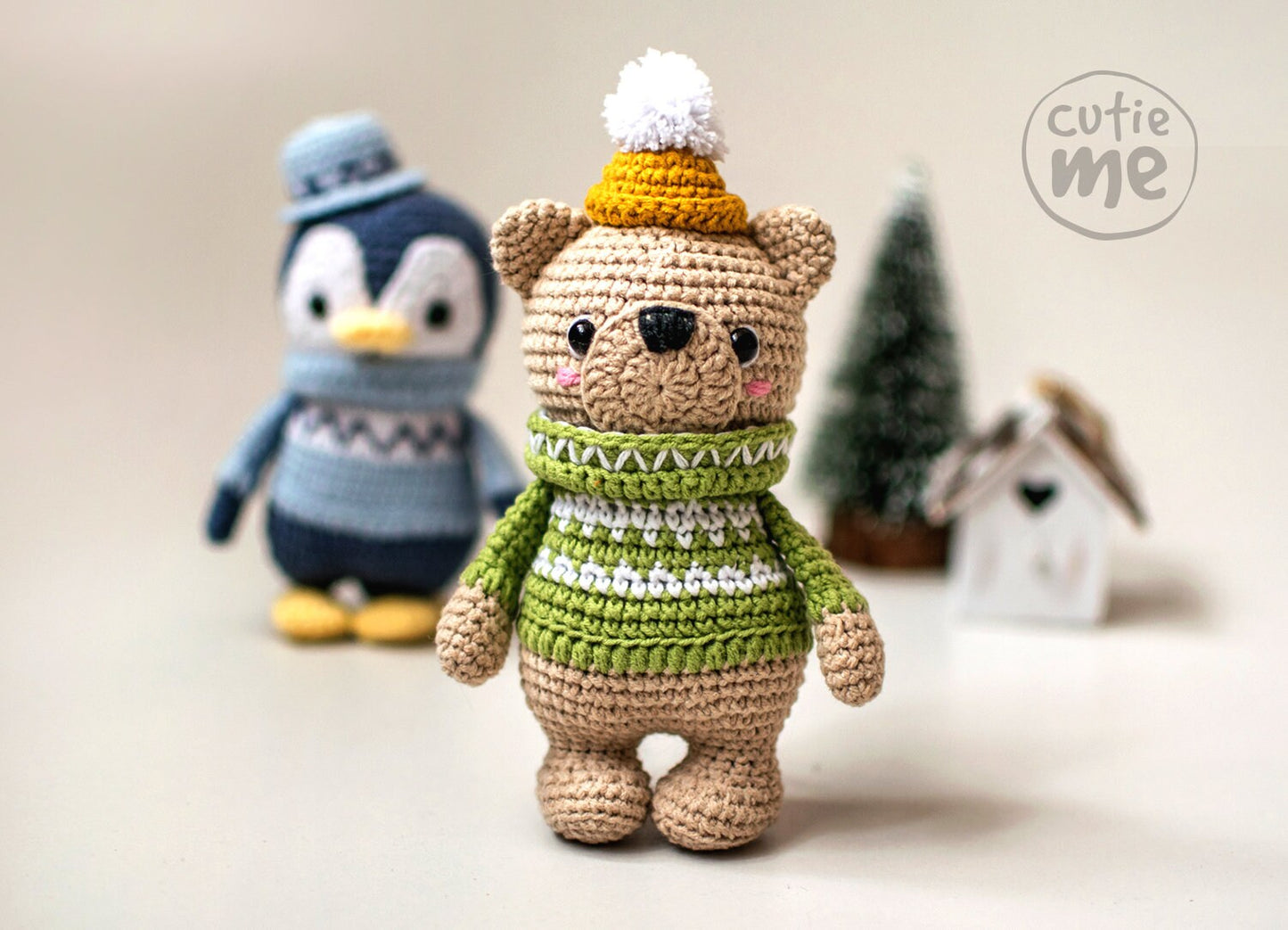 Ben the Bear amigurumi crochet toy pattern pdf