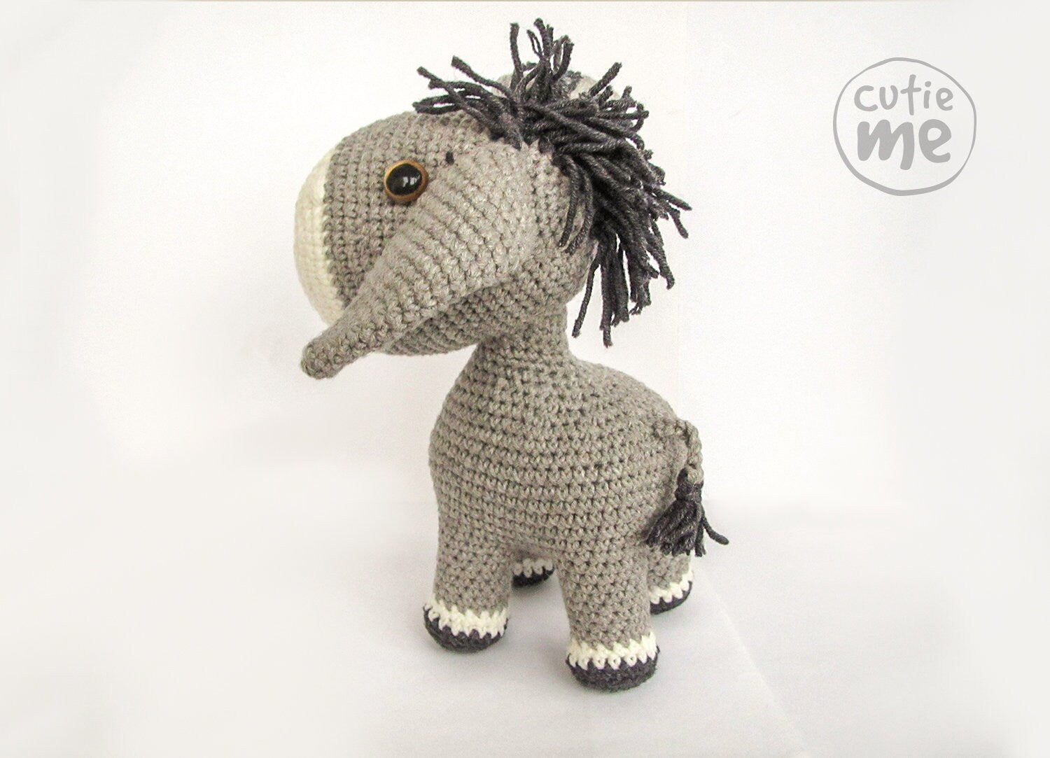 The little donkey Danny amigurumi crochet toy pattern pdf