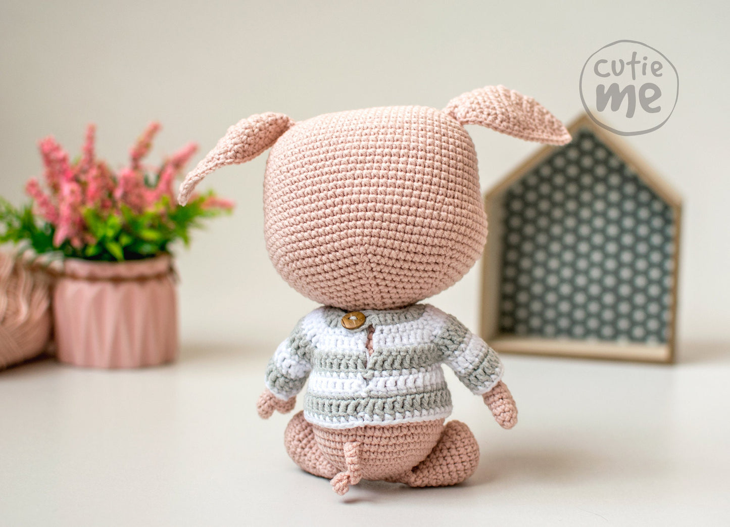 Bublik the Pig amigurumi crochet toy pattern pdf