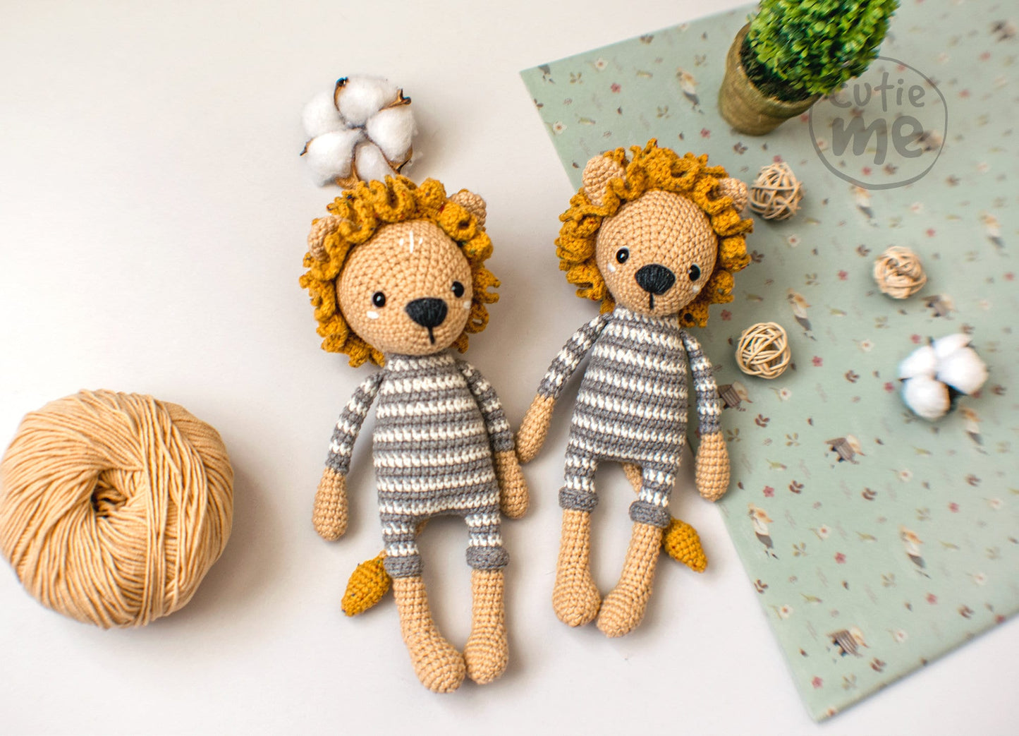 Lion Timosha amigurumi crochet toy pattern pdf