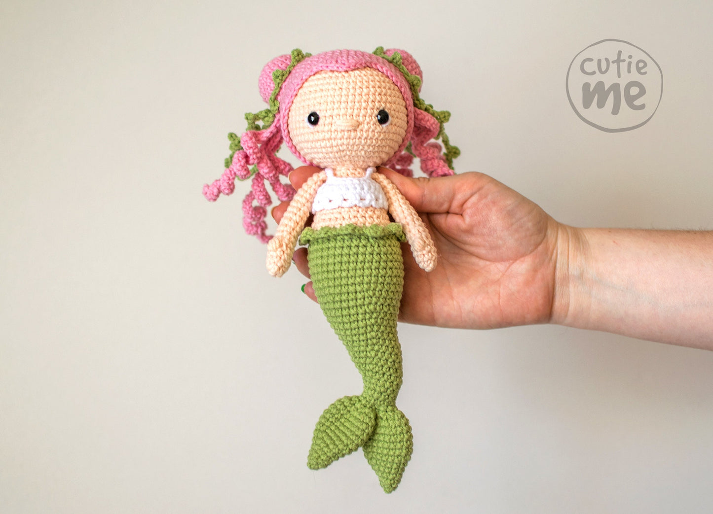 Tina the Mermaid amigurumi crochet toy pattern pdf