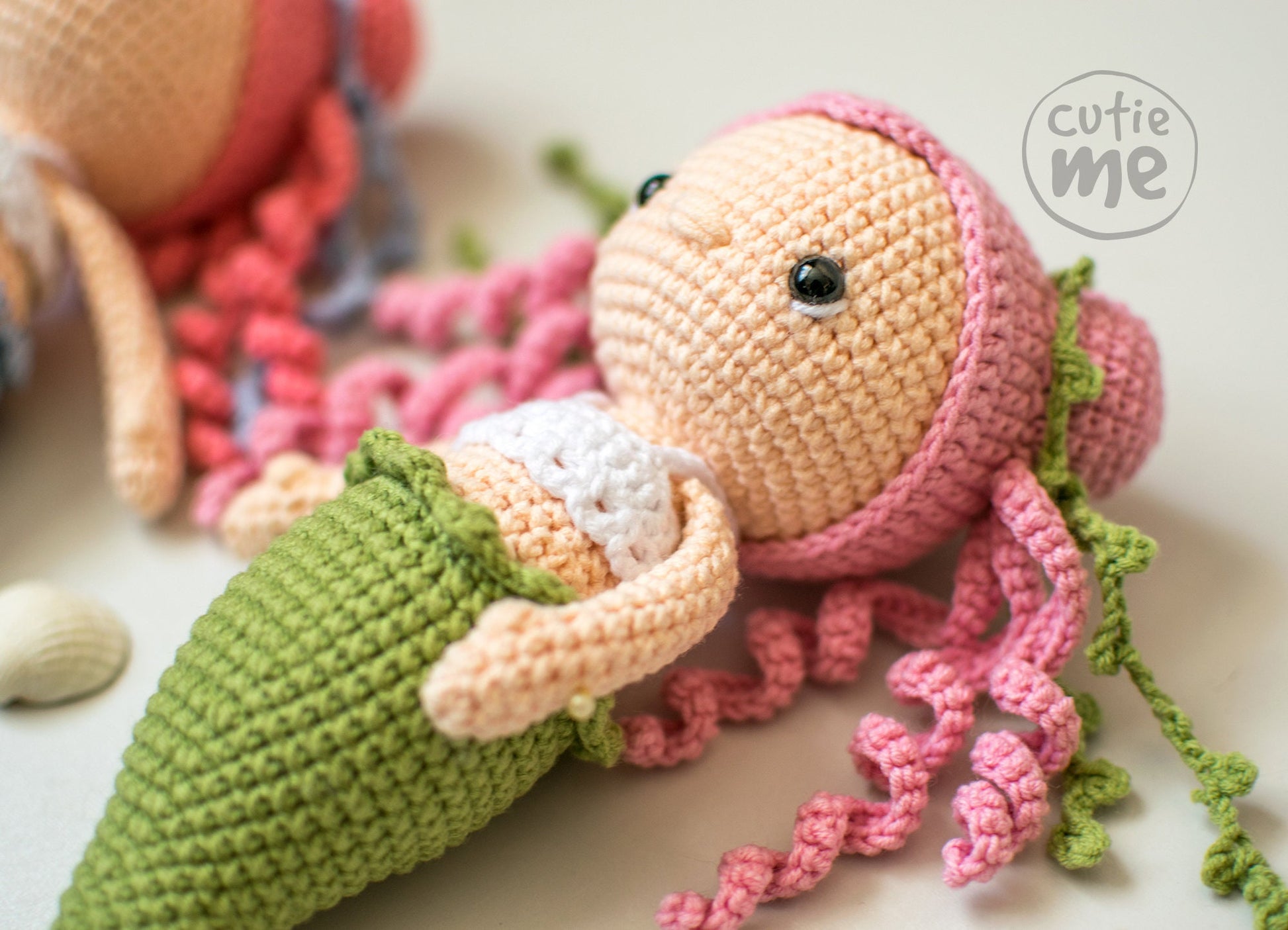 Tina the Mermaid amigurumi crochet toy pattern pdf