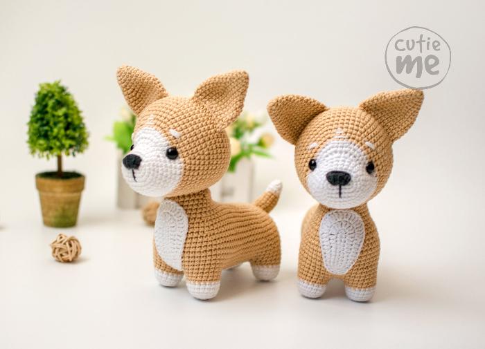 Lucky The Corgi  amigurumi crochet toy pattern pdf