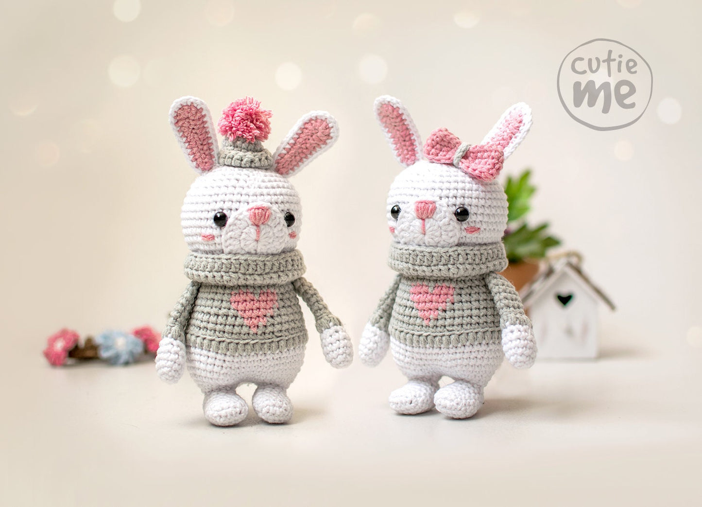 Lapi the Bunny amigurumi crochet toy pattern pdf