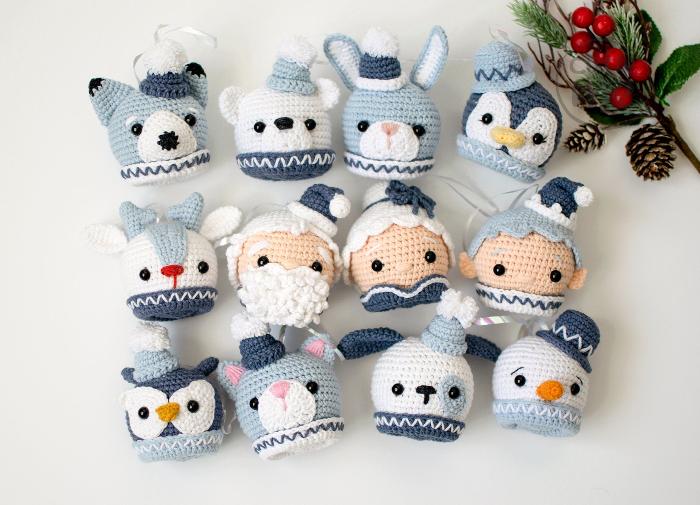 Christmas Baubles Set amigurumi crochet toy pattern pdf