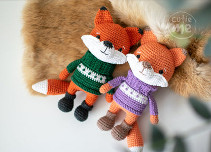 Fox Wook amigurumi crochet toy pattern pdf