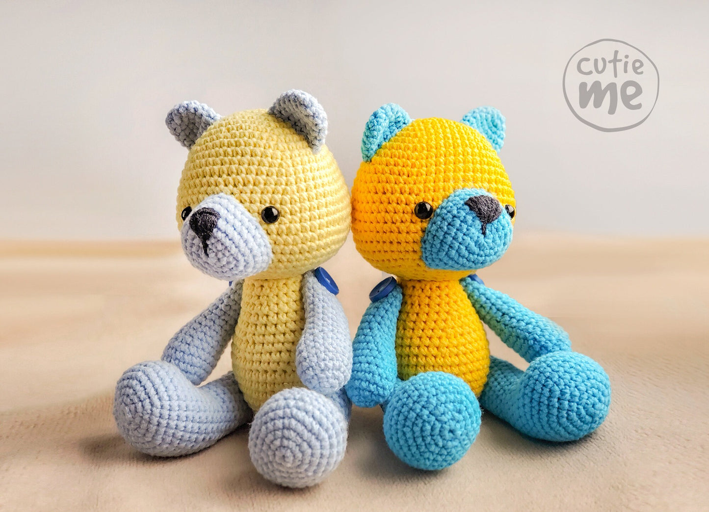 Slava the Bear amigurumi crochet toy pattern pdf