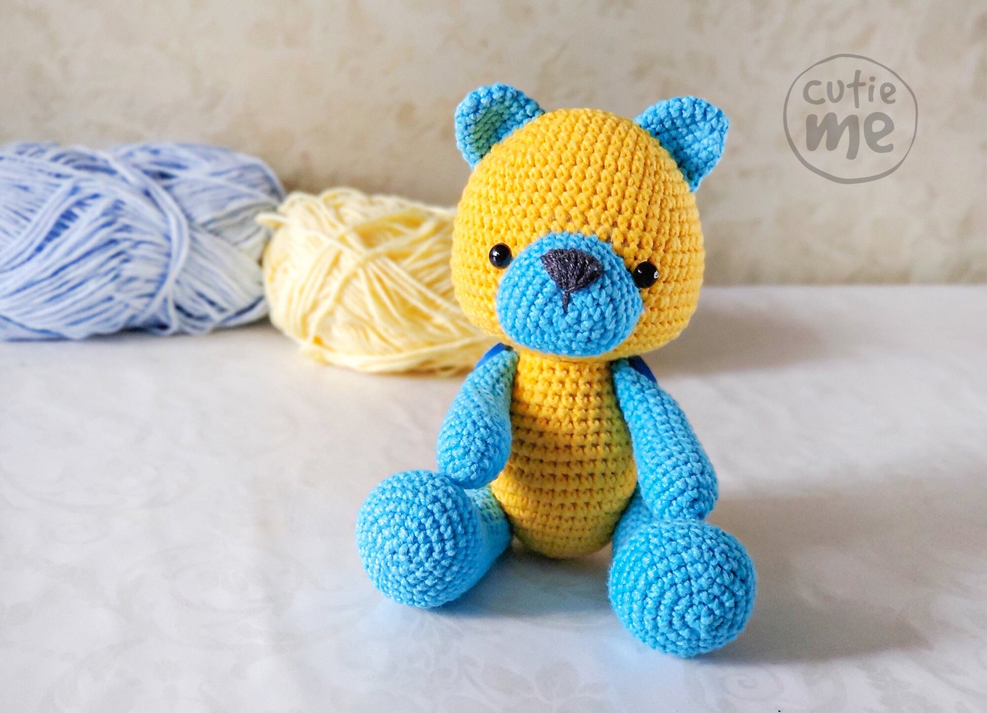 Slava the Bear amigurumi crochet toy pattern pdf