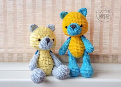 Slava the Bear amigurumi crochet toy pattern pdf