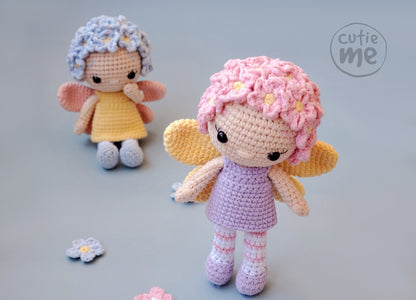 Fleur the Fairy amigurumi crochet toy pattern pdf